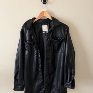 Stoosh Black Leather Jackt